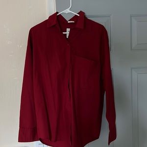 Abercrombie oversized button up shirt